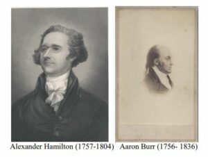 Blog post image for July 11, 1804: Vice-President Aaron Burr Kills Treasury Secretary Alexander Hamilton In A Duel.