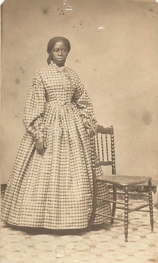 Unknown Freedwoman 4 Woman in Checkered Dress Cropped