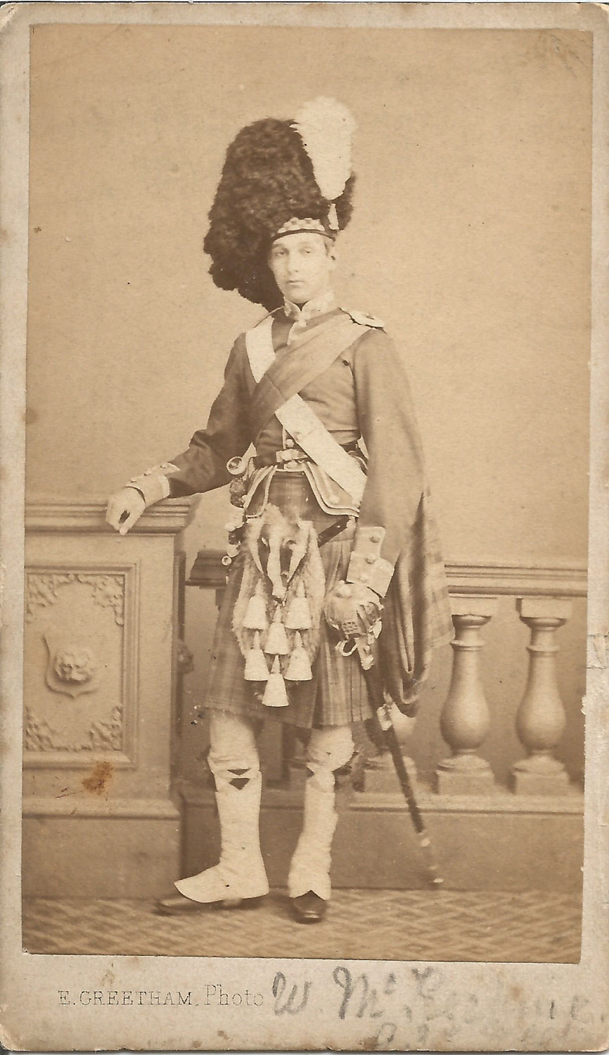 British Redcoat in Kilt with Hat