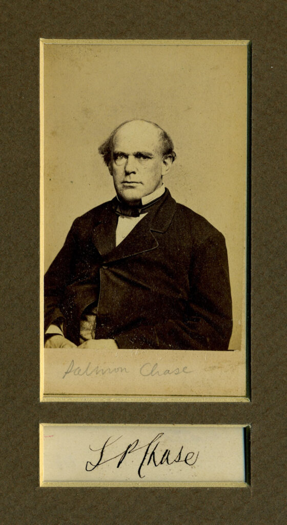Salmon P. Chase 1 Autograph
