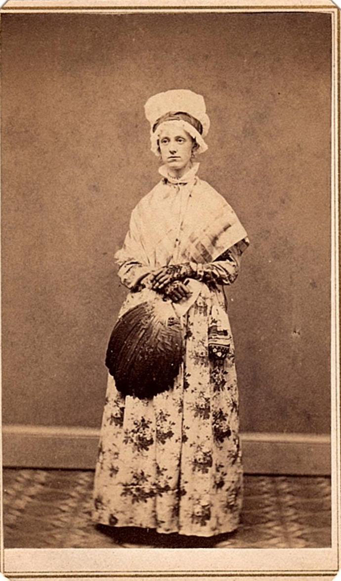 Unknown Woman Working as Maid