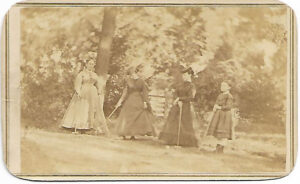 Women Playing Croquet