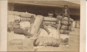 Enslaved People on Cotton Bales