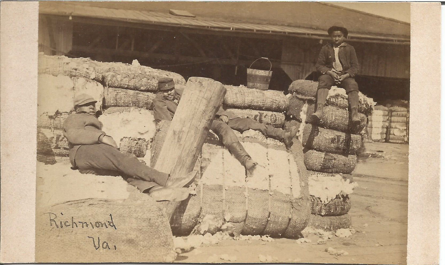 Enslaved People on Cotton Bales