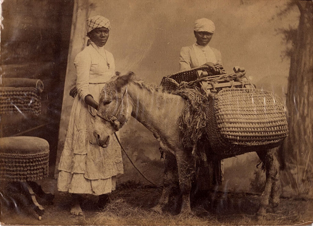 Enslaved Women with Donkey