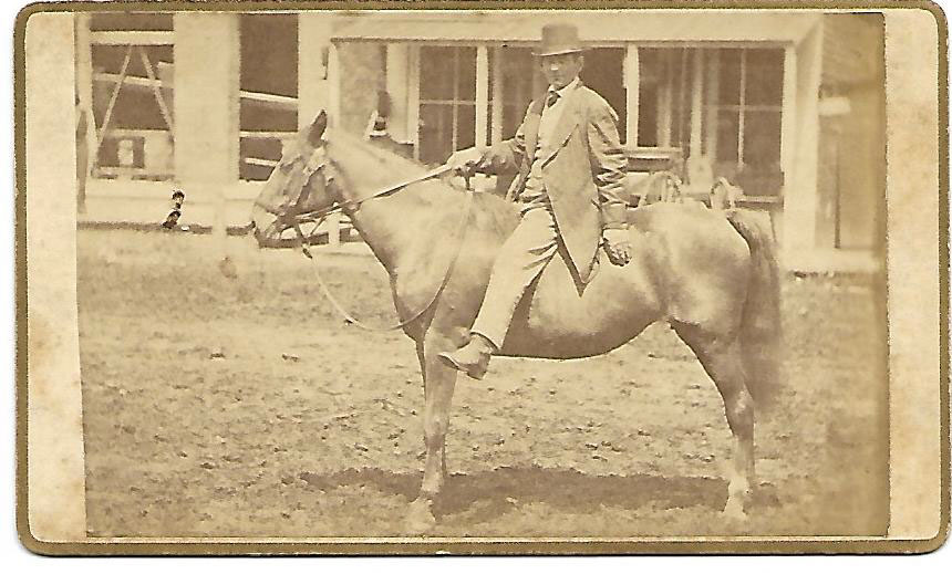Man on Horseback in Illinois