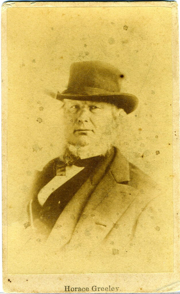 Horace Greeley with Hat on
