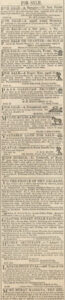New Orleans "Courier" with Slaves for Sale Ads - September 2, 1834