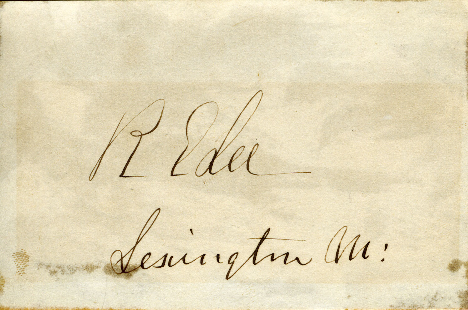 Robert E. Lee Signature