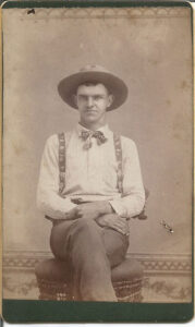 Westerner with Suspenders and Bow Tie
