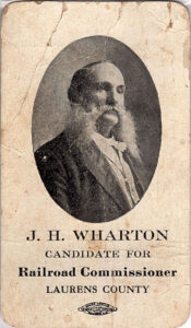 JH Warton, RR Commish Candidate