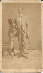 Black Man Standing with Top Hat