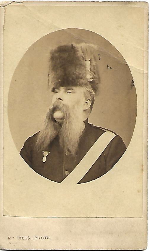 Russian Cossack in Fur Hat
