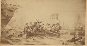 1812 Battle of Lake Erie-Oliver Perry Transferring Ships
