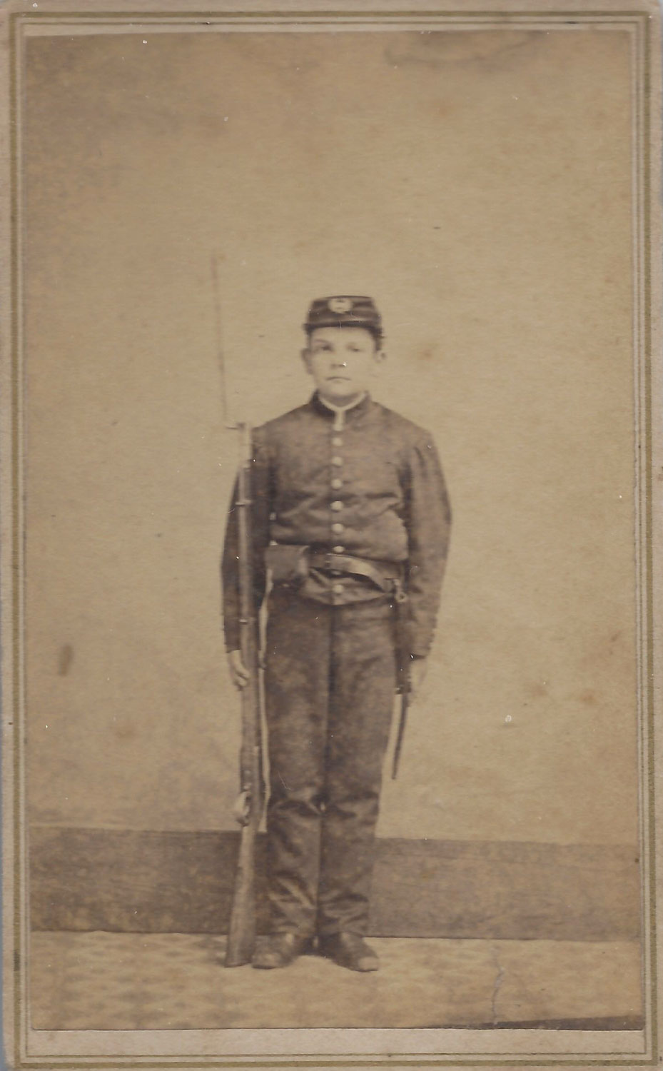 Young Soldier with Rifle