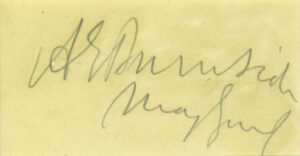 Ambrose Burnside Signature