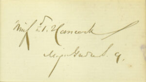 Winfield Scott Hancock Signature