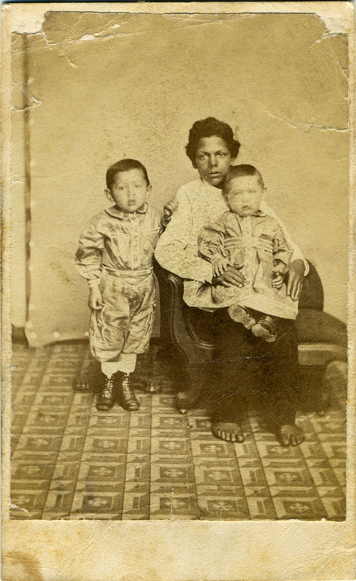 Black Woman with 2 Children