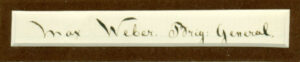 Max Von Weber Signature