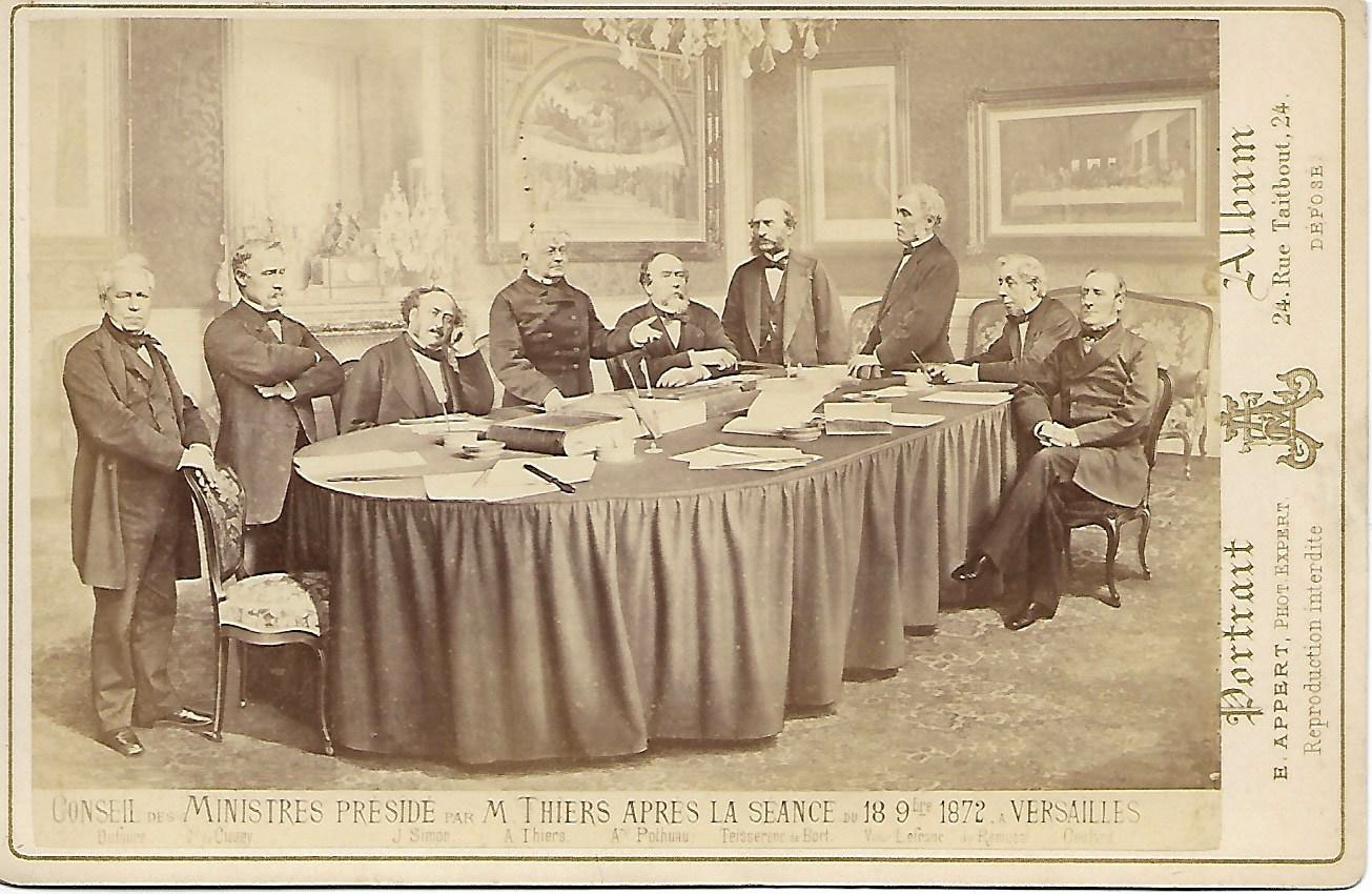 Adolphe Thiers and Cabinet